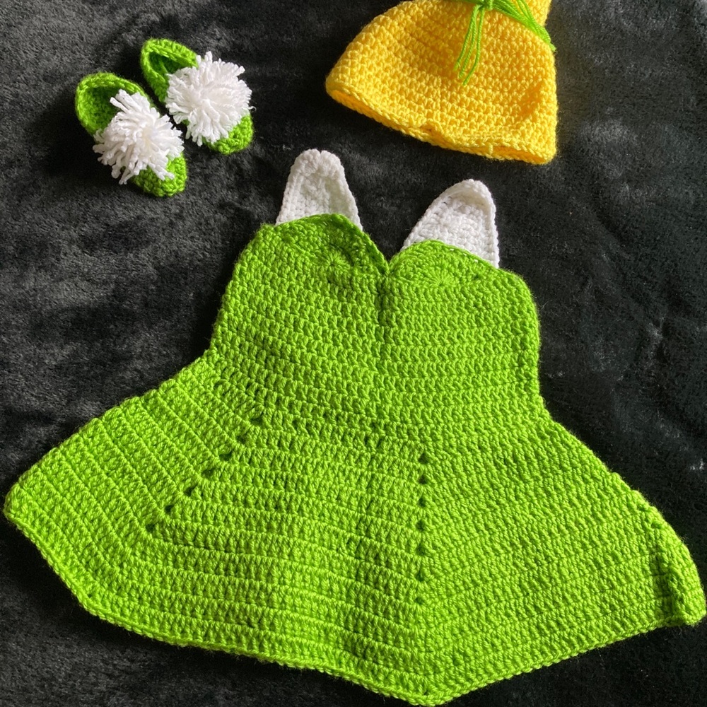 Tinker bell crochet costume